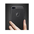 Delikli Iphone 8 Plus Black Rubber Kapak Zore