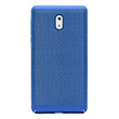Delikli Nokia 3 Blue Rubber Kapak Zore