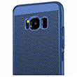 Delikli Samsung S8 Dark Blue Rubber Kapak Zore