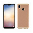 Delikli Huawei P20 Lte  Gold Rubber Kapak Zore