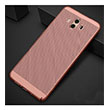 Delikli Samsung J7 Duo Rose Gold Rubber Kapak Zore