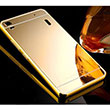 Aynal Samsung Bumper A7000 Gold Sert Kapak Zore