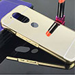 Aynal LG Bumper G3 Stylus Gold Sert Kapak Zore