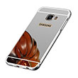 Aynal Samsung Galaxy Bumper C5 Silver Sert Kapak Zore