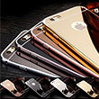Aynal Bumper Iphone 6S Plus Rose Gold Sert Kapak Zore