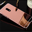 Aynal Samsung Bumper J5 Prime Rose Gold Sert Kapak Zore