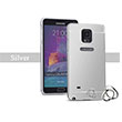 Aynal Bumper Samsung Note 4 Silver Sert Kapak Zore