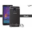Aynal Bumper Samsung Note 4 Black Sert Kapak Zore
