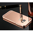 Aynal Bumper Samsung Note 5 Rose Gold Sert Kapak Zore