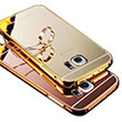 Aynal Bumper Samsung S6 Gold Sert Kapak Zore