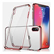 Glitter Iphone X Rose Gold Silikon Kapak Zore