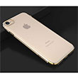Glitter Iphone 6S Gold Silikon Kapak Zore