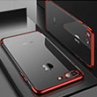 Glitter Iphone 6S Red Silikon Kapak Zore