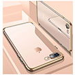 Glitter Iphone 7 - Iphone 8 Gold Silikon Kapak Zore