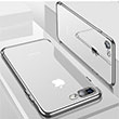 Glitter Iphone 7 - Iphone 8 Silver Silikon Kapak Zore