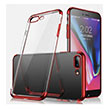 Glitter Iphone 7 Plus-Iphone 8 Plus Red Silikon Kapak Zore
