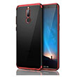 Glitter Huawei Mate 10 Lite Red Silikon Kapak Zore