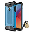 Crash LG Q6 Blue Silikon Kapak Zore