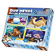 Buz Devri Byk arpma 4 Farkl Puzzle Neco Toys