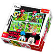 Disney Playing n The Park ocuk Puzzle 4 in 1 in Trefl