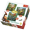  World Of Dinosaur ocuk Puzzle 3 in 1 Trefl