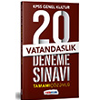 KPSS Genel Yetenek Vatandaşlık Tamamı Çözümlü 20 Deneme Sınavı Yediiklim Yayınları