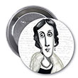 Virginia Woolf Karikatür İğneli Rozet Aylak Adam Hobi