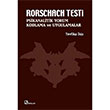 Rorschach Testi Psikanalitik Yorum Kodlama ve Uygulamalar Tevfika Tunaboylu İkiz Bağlam Yayınları