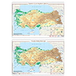Türkiye Fiziki Haritası (Yazılabilir Silinebilir) Ankara Yayıncılık