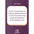 Right to Fair Trial In Turkish Administrative Justice System In The Light Of European Human Rights Law Legal Yaynclk