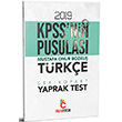 2019 KPSS nin Pusulası Türkçe Çek Kopart Yaprak Test Doğru Tercih Yayınları