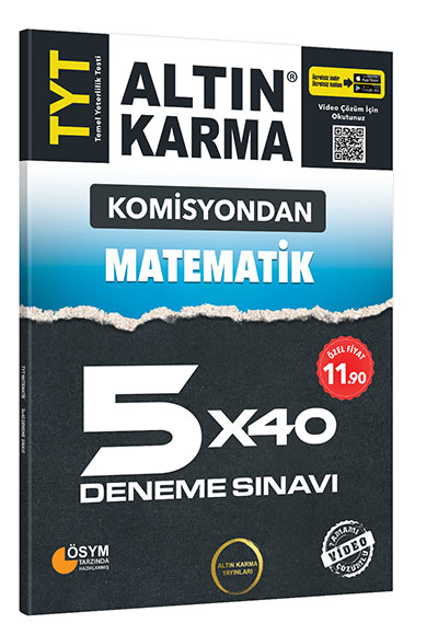Altin Karma Komisyondan Tyt Matematik 5x40 Deneme Sinavi 9786058189164