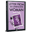 Letter From An Unknown Woman Stefan Zweig Ren Kitap