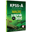 KPSS ve Tüm Kurum Sınavları İçin Maliye Çek Kopar Yaprak Test 657 Yayınları