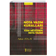 Nota Yazım Kuralları ve Türk Müziğinde Nota Yazımı Adnan Atalay Müzik Eğitimi Yayınları