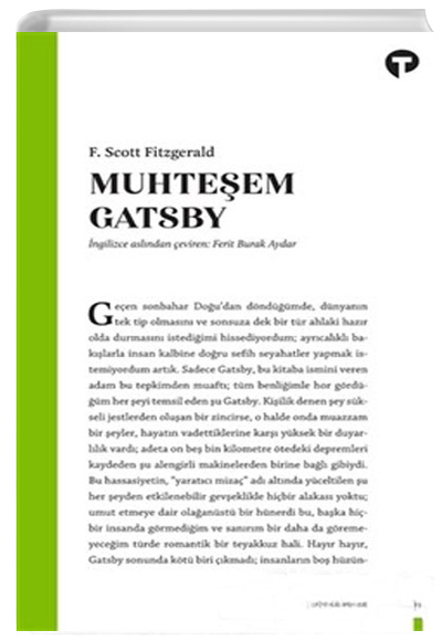 Muhteşem Gatsby F.Scott Fitzgerald Turkuvaz Kitap