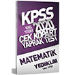 2020 KPSS Genel Kültür Matematik Çek Kopart Yaprak Test Yediiklim Yayınları
