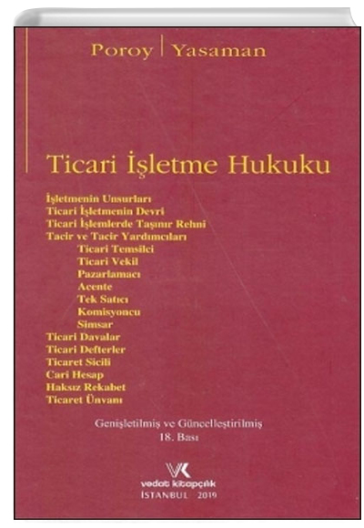 Ticari letme Hukuku Reha Poroy, Hamdi Yasaman Vedat Kitaplk