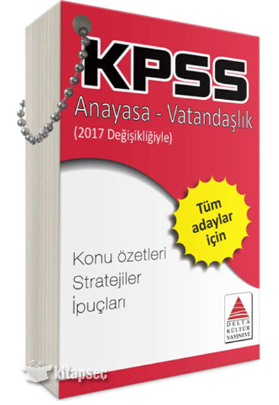KPSS Anayasa Vatandaşlık Strateji Kartları Delta Kültür Yayınları