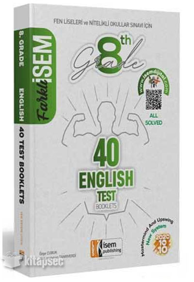 LGS İngilizce 40 Sarmal Deneme Farklı İsem