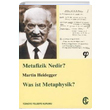 Metafizik Nedir Martin Heidegger Trkiye Felsefe Kurumu