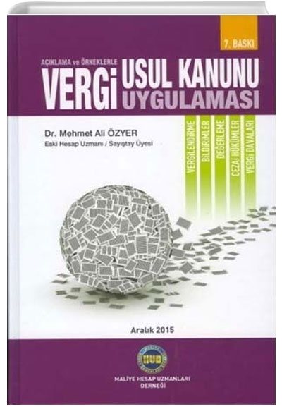 Vergi Usul Kanunu Uygulamas Mehmet Ali zyer Maliye Hesap Uzmanlar Dernei