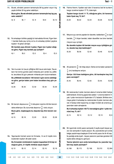 2020 Kpss Tamami Pdf Cozumlu M 2222 Matematik Soru Bankasi Kaplan Akademi 9786058025059