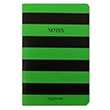 Helloween Çizgili Yeşil Notebook Defter Elas Paper