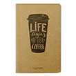 Life Begins Coffee Defter Elas Paper