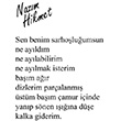 Nazm Hikmet Poster P120 Book Tasarm