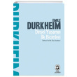 Dinsel Yaamn lk Biimleri Emile Durkheim Cem Yaynevi