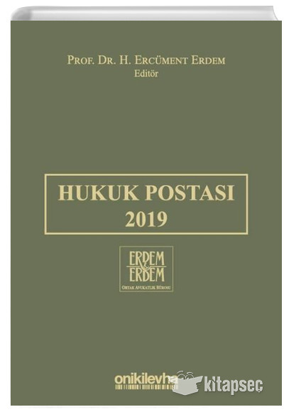 Hukuk Postası 2019 H. Ercüment Erdem On İki Levha Yayınları