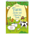 Farm Sticker and Colouring Book Usborne