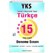 YKS TYT 1.Oturum Türkçe 15 Deneme Sınavı Palme Yayınevi